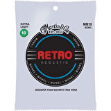 Martin Co Retro MM10 Nickel Alloy Extra Lt 10-47 Akustik Gitar Teli