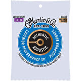 Martin Co MA535 SP Phosphor Bronze Akustik Gitar Telleri (Extra Light+ 11-52)