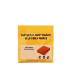 Rubenis Yapışkanlı Not Kağıdı 76X76 Mm Şeffaf Turuncu 50 Yaprak Rps-153 (24 Koçan)