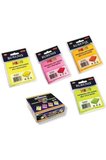 Rubenis Yapışkanlı Not Kağıdı 76X76 Mm Şeffaf Karışık Renk 50 Yaprak Rps-156 (24 Lü Paket)