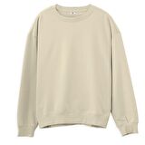 I’Ve got Tıcket Sırt Baskılı Sweatshirt-Krem