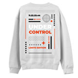 Under Control  Baskılı Beyaz Sweatshirt