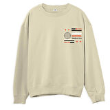 Under Control  Baskılı Krem Sweatshirt