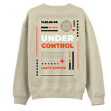 Under Control  Baskılı Krem Sweatshirt