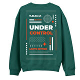 Under Control  Baskılı Yeşil Sweatshirt