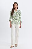 DeFacto Regular Fit Apaş Yaka Desenli Terry Cotton Yarım Kollu Gömlek D4628AX24HSGN994