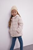 DeFacto Kız Bebek Su İtici Beli Lastikli Kapüşonlu Şişme Mont C5317A524AUPN364