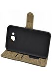 Samsung Galaxy S21 Ultra Kılıf Kumaş Kredi Kartı Para Bölmeli Standlı Exclusive Spor Cüzdan