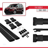 Fiat Doblo 2 2010-2022 Arası ile Uyumlu FLY Model Ara Atkı Tavan Barı Siyah 2 Adet