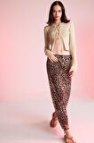 DeFacto Slim Fit Dar Kesim Bisiklet Yaka Bağcıklı Basic Düz Triko Hırka D4626AX24AUER103