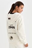 DeFactoFit NBA Boston Celtics Oversize Geniş Kalıp Kapüşonlu Sırt Baskılı Kalın Fermuarlı Sweatshirt D0691AX24AUER105