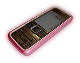 Nokia 7310 Kapak Nokia 7310 Supernova uyumlu Pembe ön Kapak Arka Kapak ve Tuş Takımı