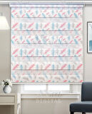 Renkli Kuş Tüyü Baskılı Zebra Perde - Colourful Feather - Dijital Baskılı Zebra Perde