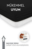 Calmera Home Tek Kişilik %100 Pamuk Penye Lastikli Çarşaf - 100 x 200 cm Siyah