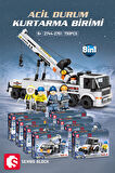 Sembo Block 8'i 1 arada Kar Kurtarma seti 730 Parça yapı blokları Lego ile uyumlu(2744-2751)