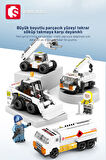 Sembo Block 8'i 1 arada Kar Kurtarma seti 730 Parça yapı blokları Lego ile uyumlu(2744-2751)