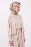 Soft Eşarp Paisley Gri