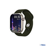 ScHitec Watch HK9 Pro Plus Amoled Ekran Android İos HarmonyOs Uyumlu Akıllı Saat Yeşil