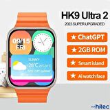 ScHitec Watch HK9 Ultra 2 Amoled Ekran Android İos HarmonyOs Uyumlu Akıllı Saat Siyah