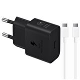 Samsung Galaxy Note 10 Lite T2510N 25W Şarj Aleti Type-C to Type-C 6A 120W 2Metre Kablolu Siyah