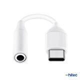 ScHitec Usb-C to Headphone Jack Apple İphone 15 Uyumlu Dönüştürücü Adaptör Beyaz UC11