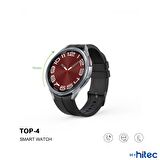 ScHitec TOP-4 Gerçek Amoled Ekran Android İos HarmonyOs Uyumlu 3 Kordonlu Akıllı Saat Gümüş