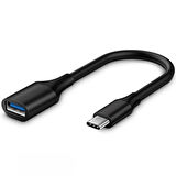 Philips 5A 100W UsbA to Type-C Örgülü 1.2M Hızlı Şarj Data Kablosu+ ScHitec Type-C to UsbA 3.0 OTG Dönüştürücü Adaptör