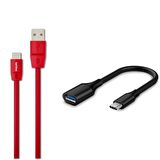 Philips 5A 100W UsbA to Type-C 1.8 M Hızlı Şarj ve Data Kablosu + ScHitec Type-C to UsbA 3.0 OTG Dönüştürücü Adaptör