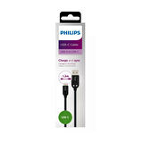 Philips 5A 100W UsbA to Type-C Örgülü 1.2M Hızlı Şarj Data Kablosu+ ScHitec Type-C to UsbA 3.0 OTG Dönüştürücü Adaptör