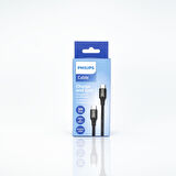 Philips 6A 100W Type-C to Type-C Örgülü Hızlı Şarj Kablo 1M + Winex UsbA to Type-C 3.1 Otg Çevirici Dönüştürücü Adaptör
