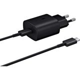 Samsung Galaxy S24 Ultra Fast Charging 25W Type-C Çıkışlı Kablolu Şarj Aleti Siyah(Samsung Türkiye Garantili)
