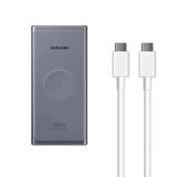 Samsung Tecno Spark 10 İle Uyumlu 25W 10000mAh Kablosuz Şarj Özellikli 2 Metre Type-C to Type-C Kablolu Powerbank