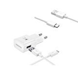 Samsung Vivo V29 5G İle Uyumlu TA20 Micro & Type-C Kablolu 15W Hızlı Şarj Aleti Beyaz (Samsung Türkiye Garantilidir)