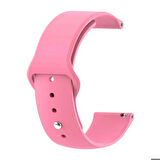 Winex 42-49mm Yeni Nesil Apple Uyumlu Akıllı Saat Kordonu Silikon Pembe