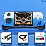ScHitec G9 Retro 3.0 inç Tv Bağlanan 2.Joystickli Oyun Konsolu Kırmızı (666 Klasik Oyunlar)
