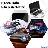 ScHitec 4K Arcade Oyun Konsolu Pandora 10000 Retro Oyunlu 2 Oyuncu Joystick