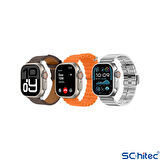ScHitec Watch Ultra 2 Amoled Ekran WaterProof 3 Kordonlu Akıllı Saat Titanyum Gümüş