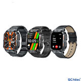 ScHitec Watch Ultra 3 Amoled Ekran WaterProof 3 Kordonlu Akıllı Saat Titanyum Grey