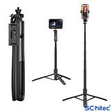 ScHitec Q05 Buetooth Kumandalı Selfie Çubuğu Tripod 1,58m 360° Oynar Başlık