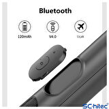 ScHitec Q05 Buetooth Kumandalı Selfie Çubuğu Tripod 1,58m 360° Oynar Başlık