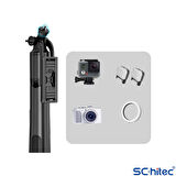 ScHitec Q05 Buetooth Kumandalı Selfie Çubuğu Tripod 1,58m 360° Oynar Başlık