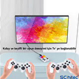 ScHitec 3.5 Inç Mini HDMI Çıkışlı Taşınabilir Retro Oyun Konsolu 20000+ Oyunlu El Atari 