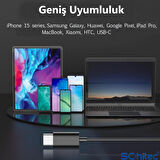 ScHitec E30 High Sound Type-C girişli Kulak İçi Mikrofonlu Kablolu Kulaklık Beyaz