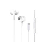 ScHitec E35 Hifi Sound Bass Type-C Girişli Kablolu Kulak İçi Mikrofonlu Kulaklık Beyaz