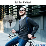 ScHitec E35 Hifi Sound Bass Type-C Girişli Kablolu Kulak İçi Mikrofonlu Kulaklık Beyaz