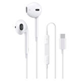 ScHitec E17 Powerfull Bass Earphone Type-C Girişli Kulak İçi Kulaklık Beyaz