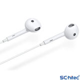 ScHitec E17 Powerfull Bass Earphone Type-C Girişli Kulak İçi Kulaklık Beyaz