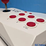 ScHitec X6 4KHD Kablosuz Çift Arcade Joystickli Retro Oyun Konsolu 21150 atari Makinası Oyunlu 64GB