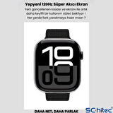 ScHitec HK10 Pro Max Amoled Ekran Android İos HarmonyOs Uyumlu Akıllı Saat Siyah