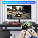 ScHitec X6 3.5inç IPS Ekran Taşınabilir Retro El Atari Oyun Konsolu 10000 Oyunlu Tv Bağlanan 32Gb Mor